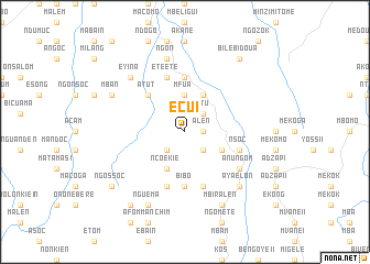 map of Ecui