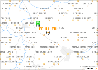 map of Écullieux