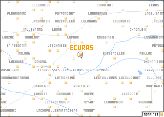 map of Écuras