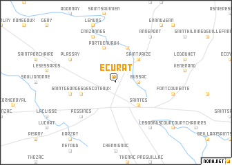 map of Écurat