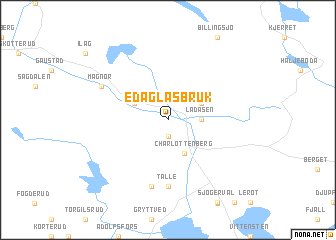 map of Eda Glasbruk