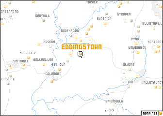 map of Eddings Town