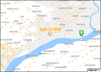 map of Eddystone