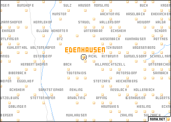 map of Edenhausen