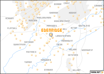 map of Eden Ridge