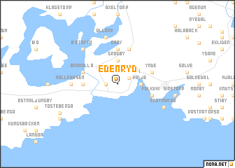 map of Edenryd