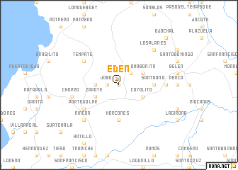 map of Edén