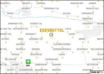 map of Edesbüttel