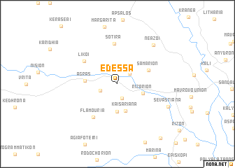 map of Édessa