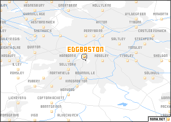 map of Edgbaston