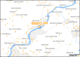 map of Edgecliff