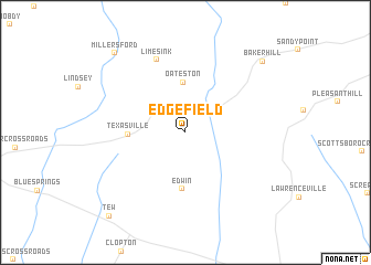 map of Edgefield