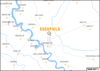 map of Edgefield