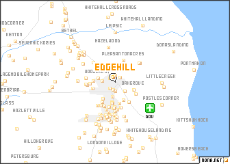 map of Edge Hill