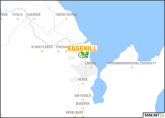 map of Edge Hill