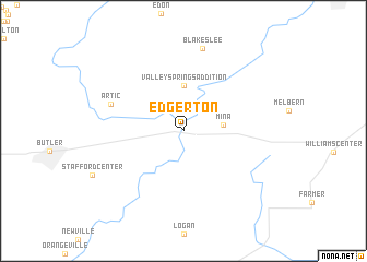 map of Edgerton