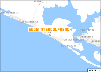 map of Edgewater Gulf Beach