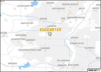 map of Edgewater