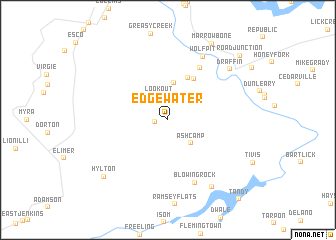 map of Edgewater