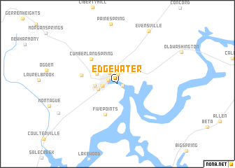 map of Edgewater