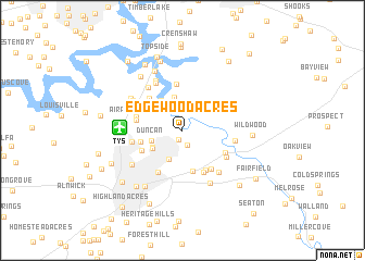 map of Edgewood Acres