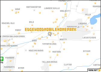 map of Edgewood Mobile Home Park
