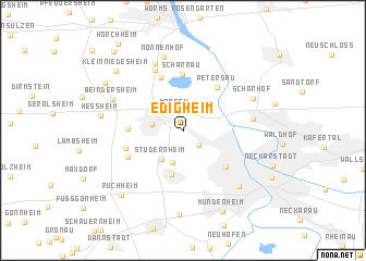 map of Edigheim