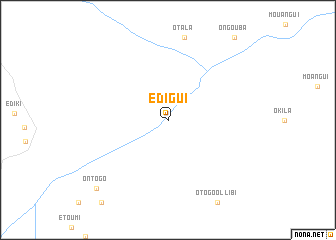 map of Edigui