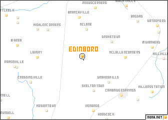 map of Edinboro
