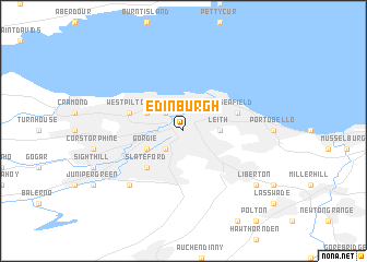 map of Edinburgh