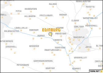 map of Edinburg