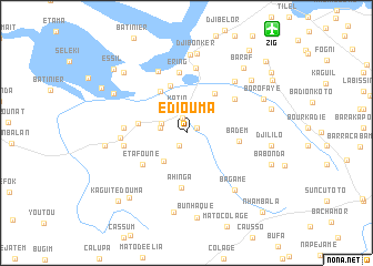 map of Ediouma