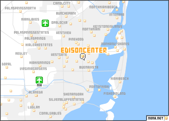 map of Edison Center