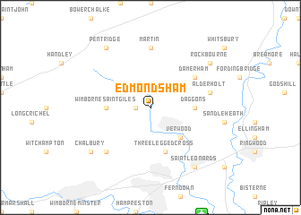 map of Edmondsham