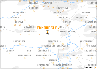 map of Edmondsley