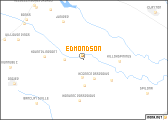 map of Edmondson