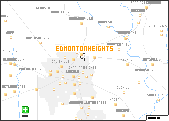 map of Edmonton Heights