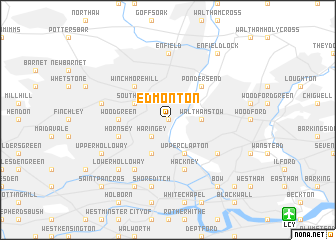 map of Edmonton