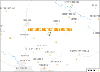 map of Edmundson Crossroads