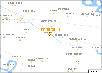 map of Ednas Mill