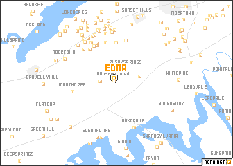 map of Edna