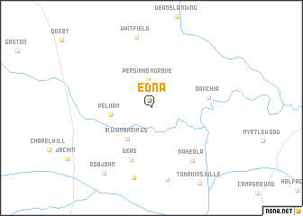 map of Edna