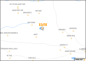 map of Edna