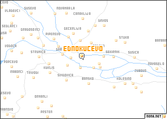 map of Ednokućevo