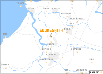 map of Edome-shita