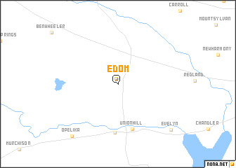 map of Edom