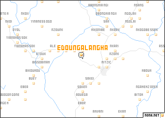 map of Edoung Alangha