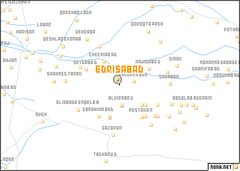 map of Edrīsābād