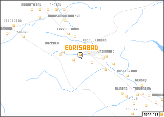 map of Edrīsābād