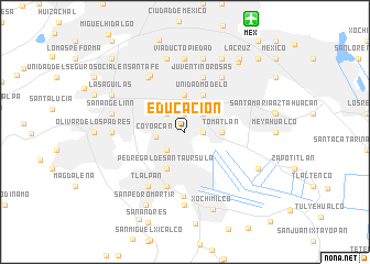 map of Educación